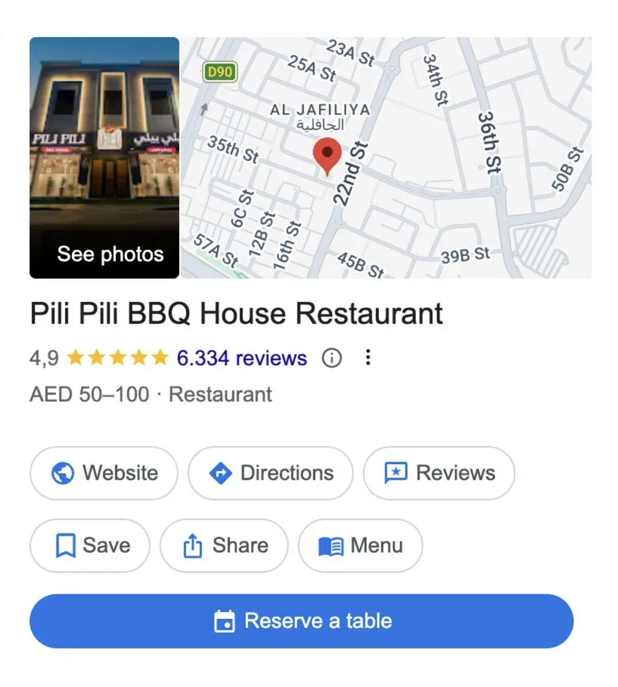 Pili Pili BBQ – nachher Google-Bewertungen